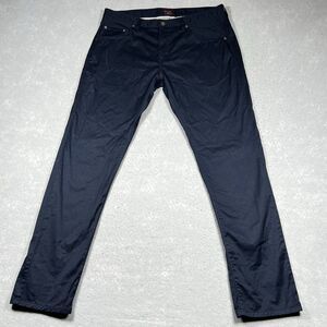 Untuckit Pants Mens Size 35 Blue Chino Straight Fit Pima Cotton Inseam 30 in
